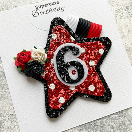 Minnie Theme Luxury Birthday Badge