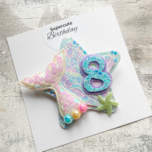 Luxury Mermaid Birthday Badge