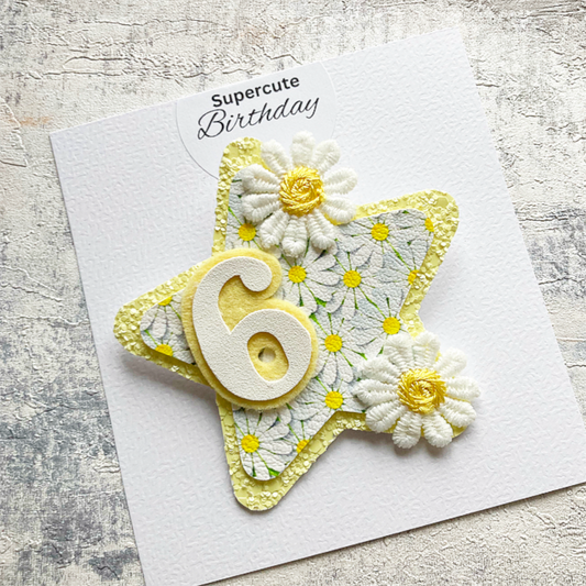 Darling Daisy Luxury Birthday Badge