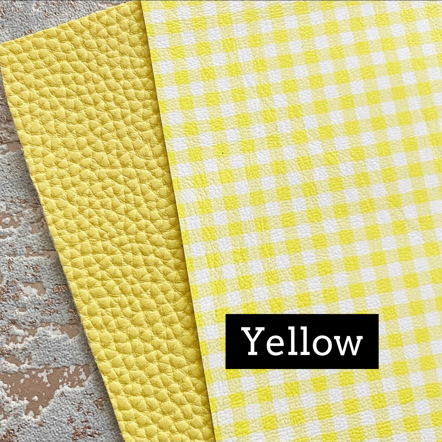 Leatherette Gingham School Bow