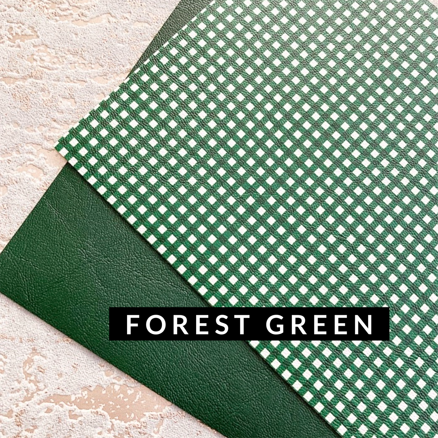 Leatherette Gingham School Bow