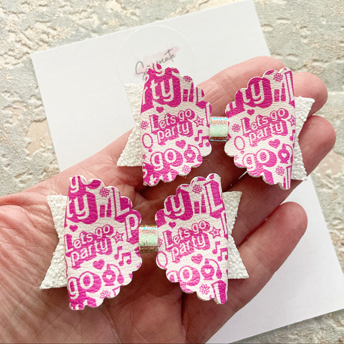 Let’s Go Party Pigtail Bows