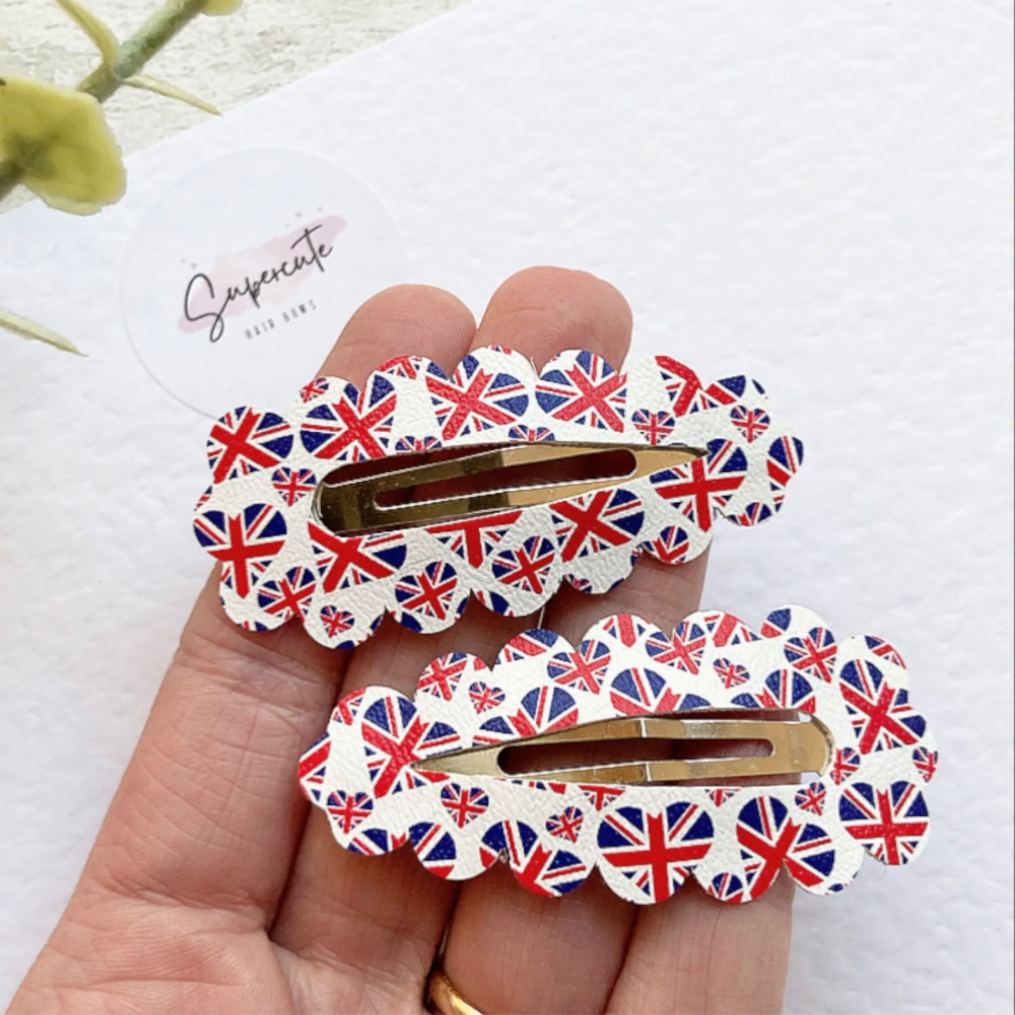 Uk Flag Snap Clips VE Day