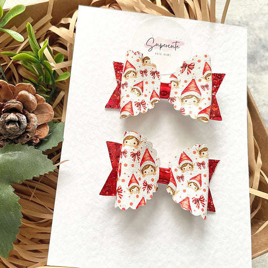Elf Mini Pigtail Bows