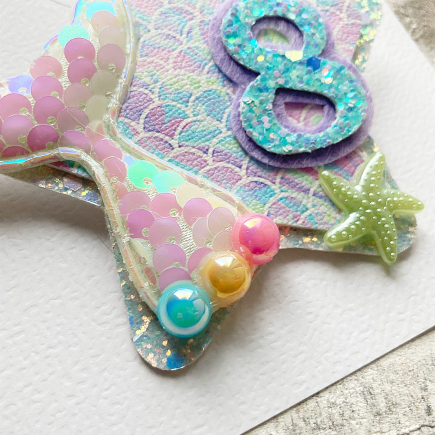 Luxury Mermaid Birthday Badge