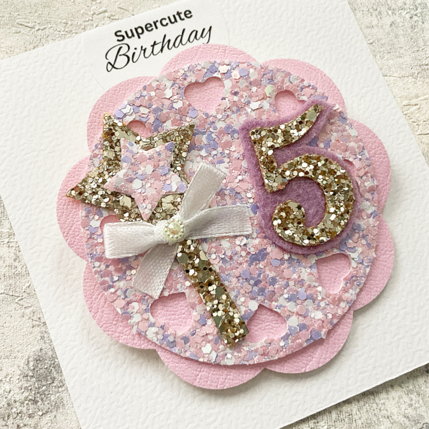 Luxury Fairy Wand Rosette Birthday Badge