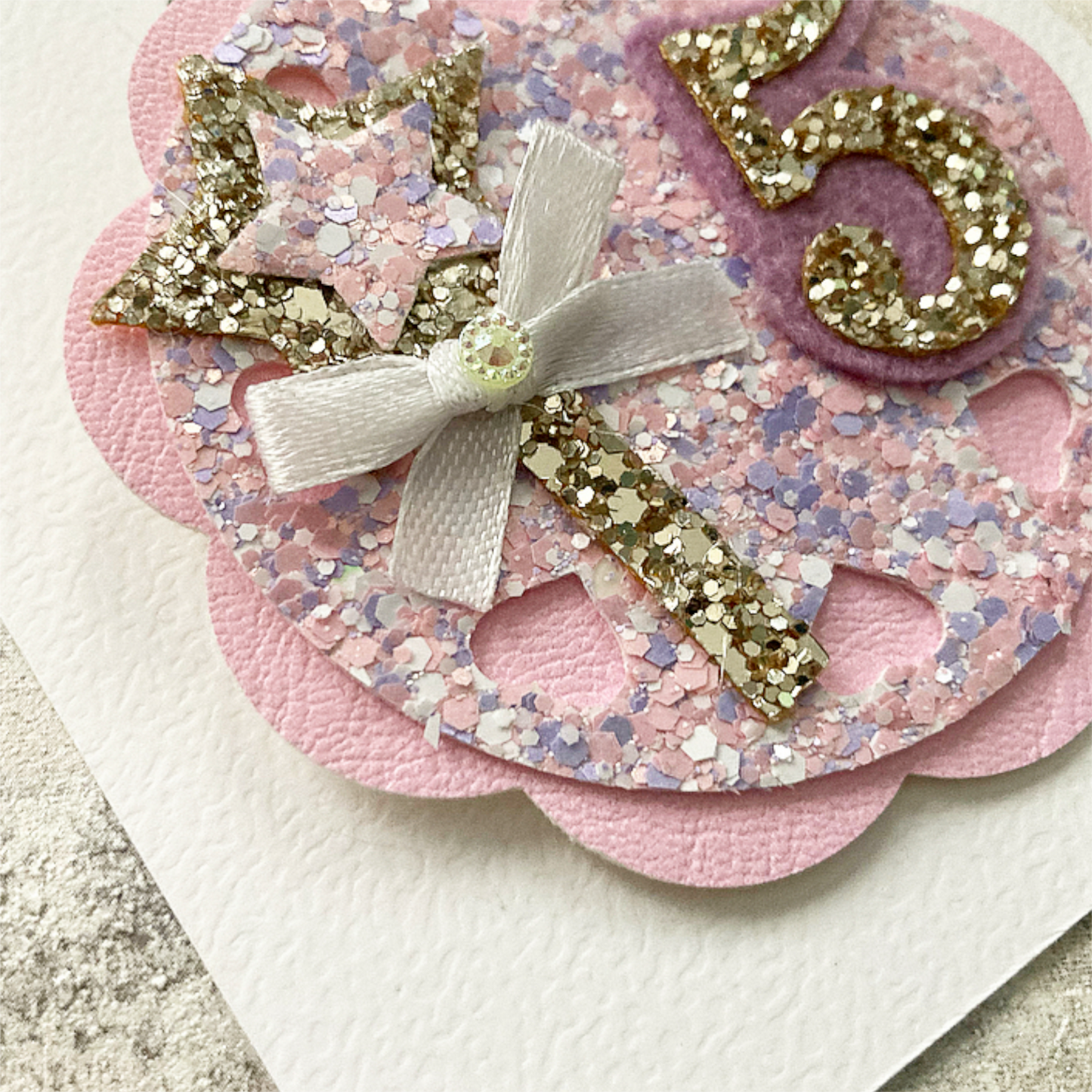 Luxury Fairy Wand Rosette Birthday Badge