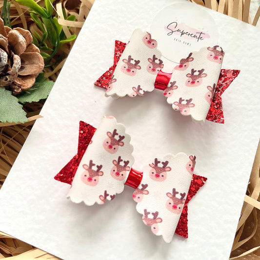 Oh Deer! Mini Pigtail Bows