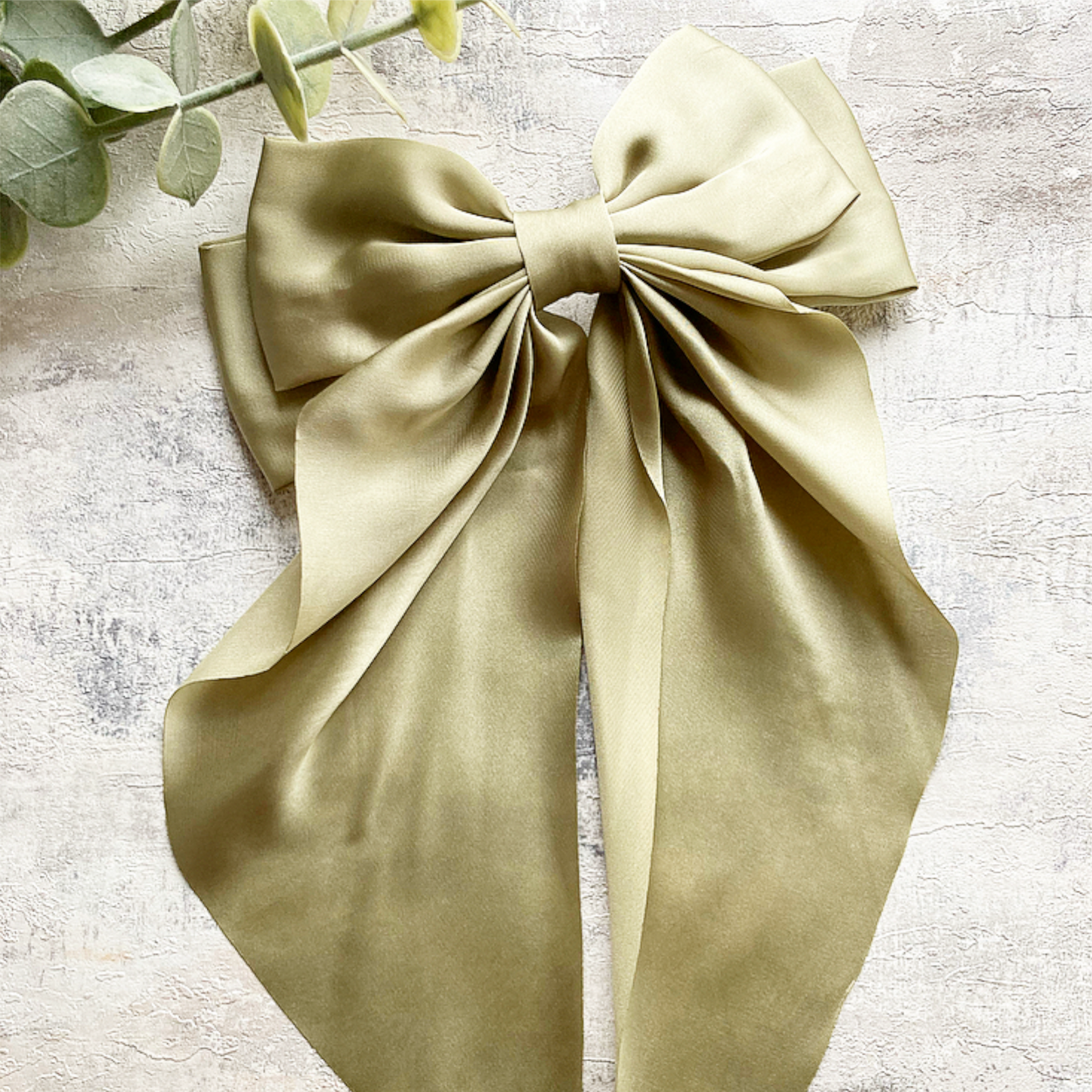 Large Silky Long Hair Bow