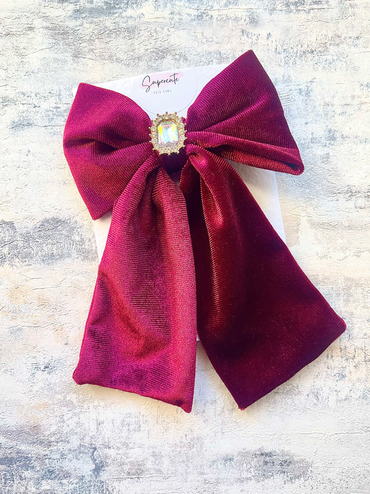 Large Luxury Velvet Hair Bow
