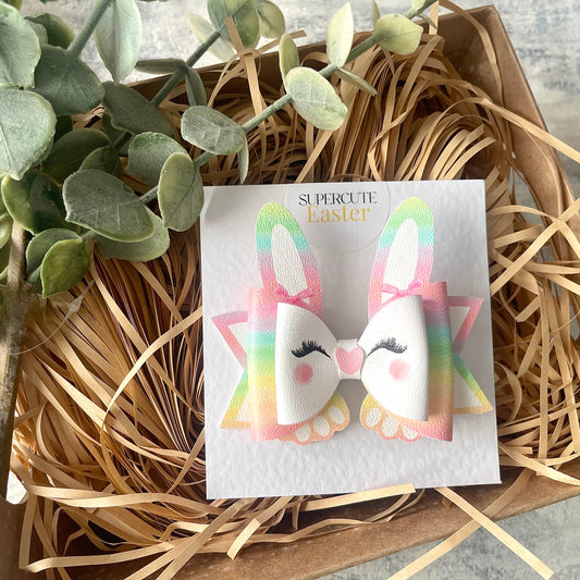 Pastel Easter Bunny Hair Bow