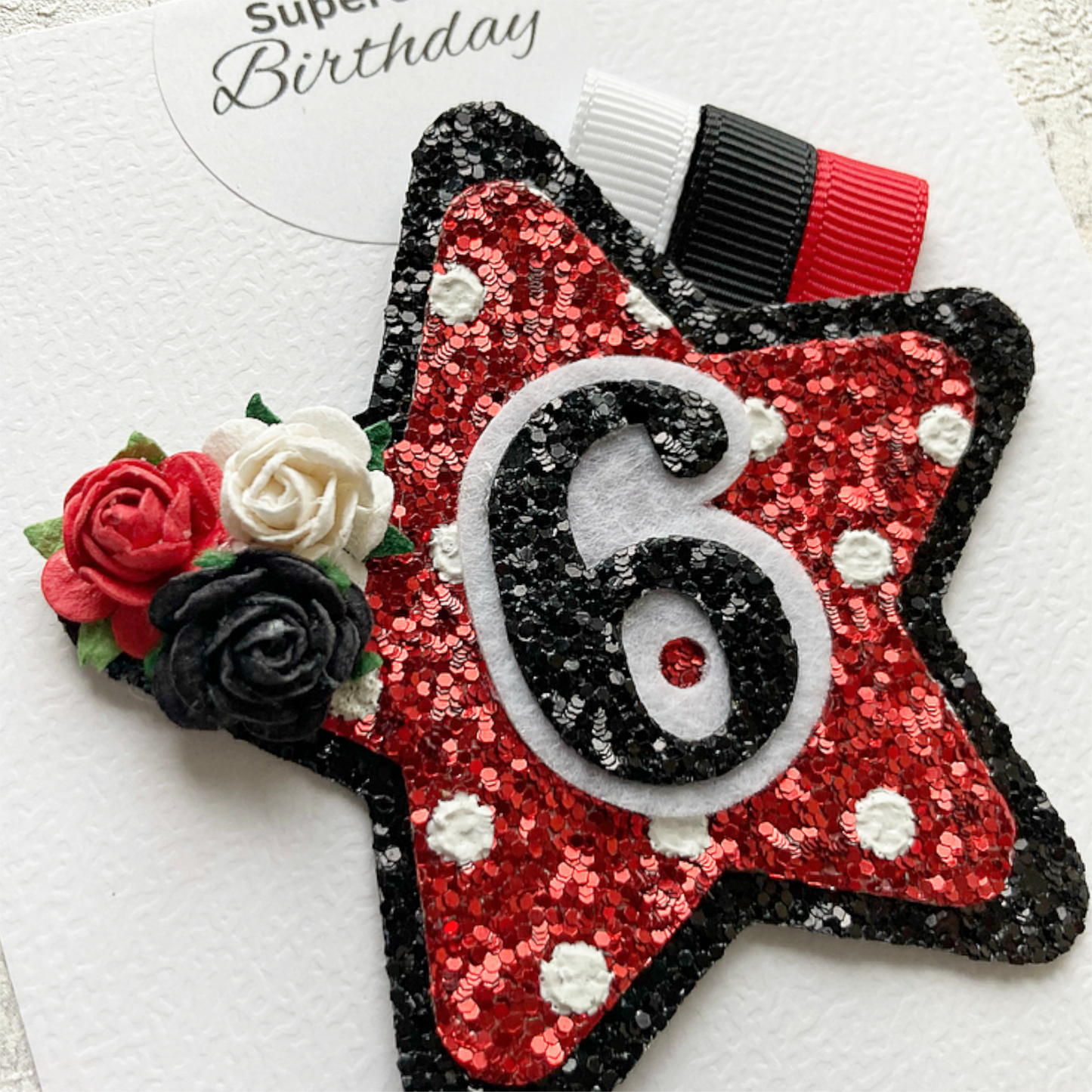 Minnie Theme Luxury Birthday Badge