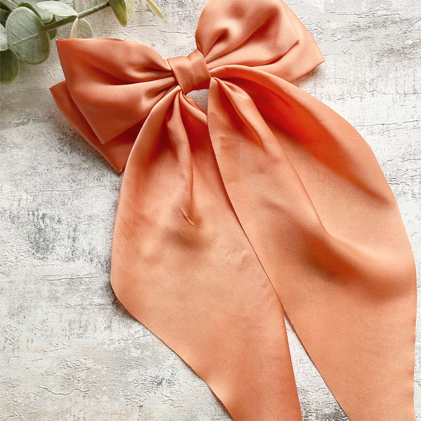 Large Silky Long Hair Bow