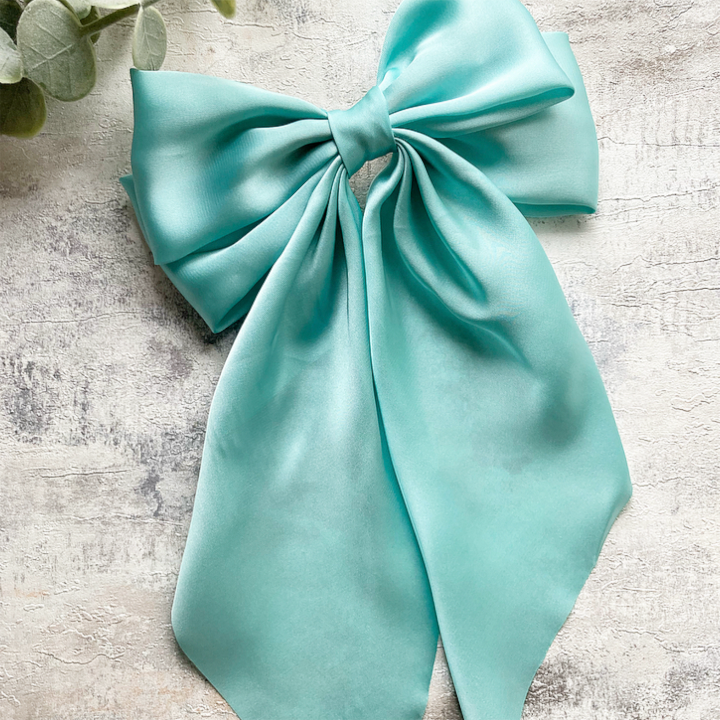 Large Silky Long Hair Bow