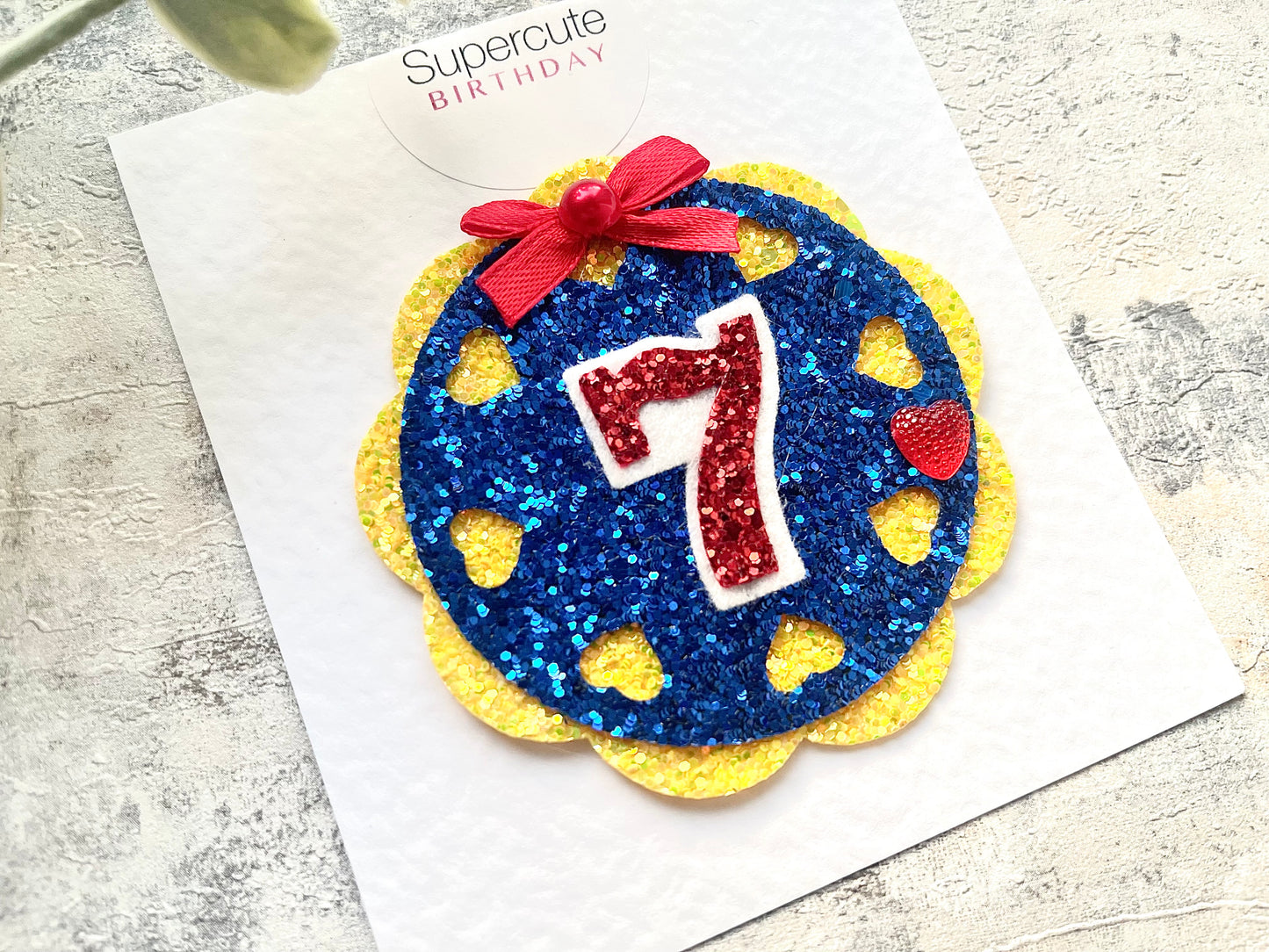 Snow White Style Birthday Badge