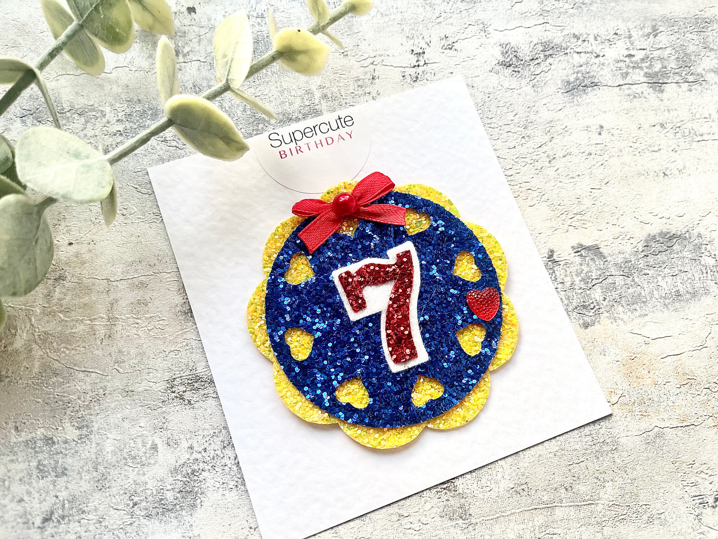 Snow White Style Birthday Badge