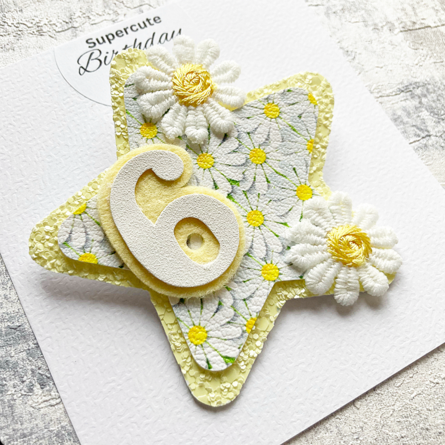Darling Daisy Luxury Birthday Badge