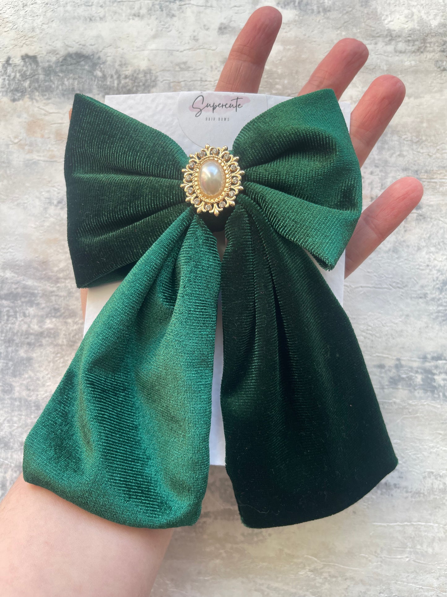 Large Luxury Velvet Hair Bow