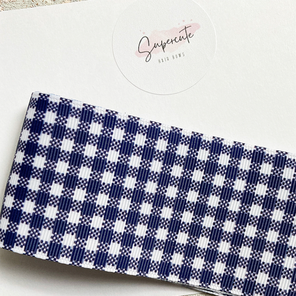 Large Gingham Boutique Hair Bow