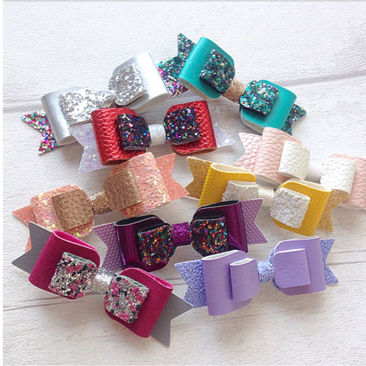 4x Lucky Dip Slimline Glitter Bows