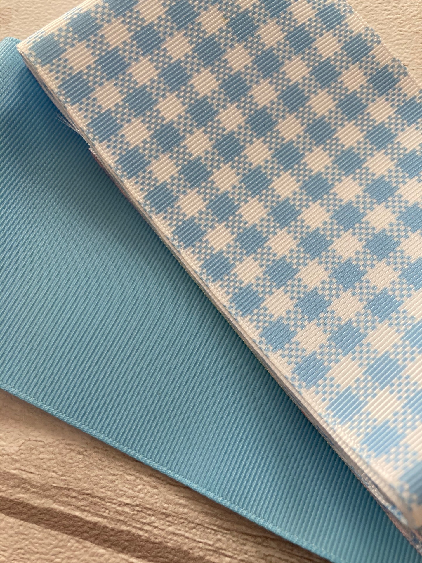 Gingham School Hair Bow Set